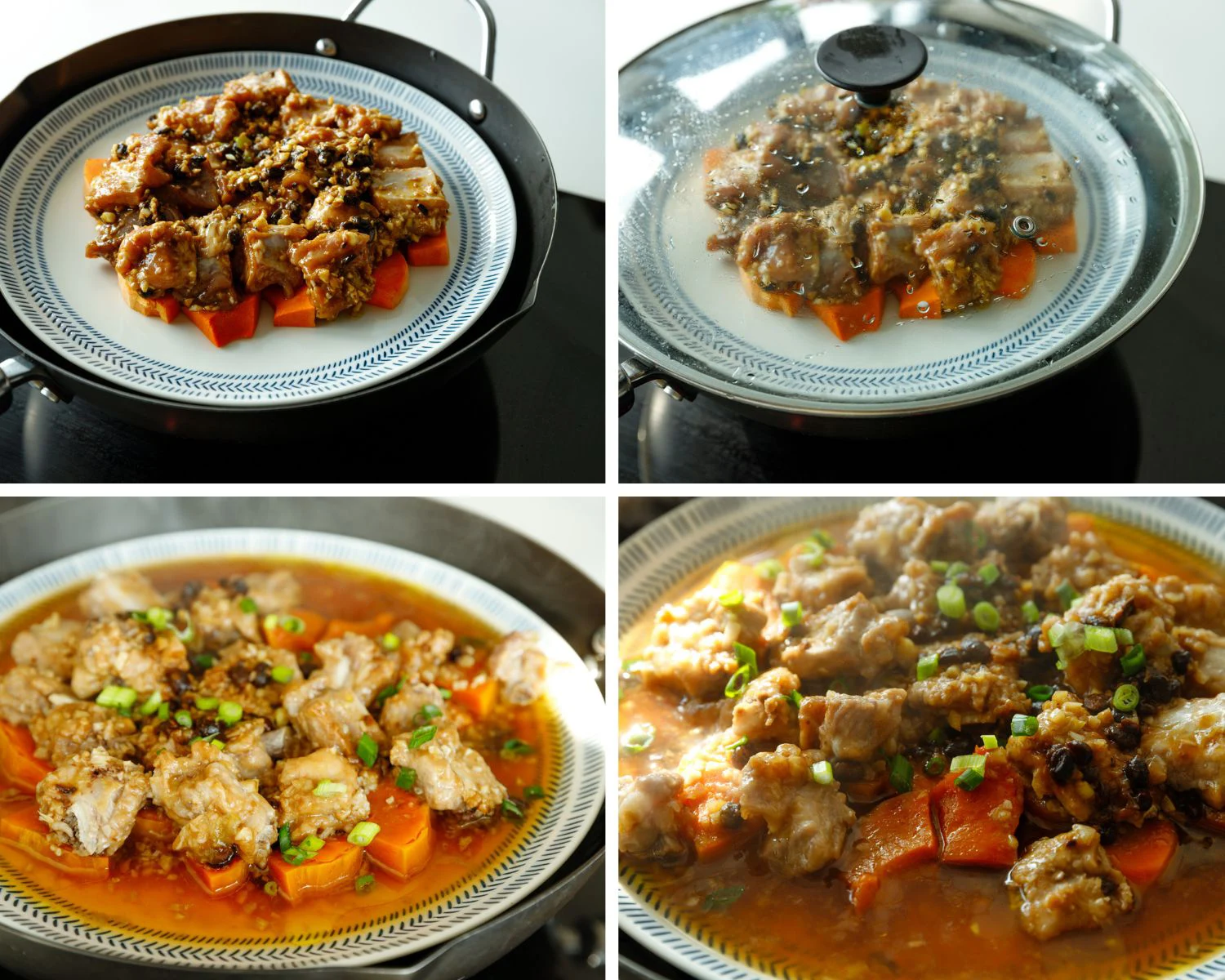 steamed ribs with pumpkin