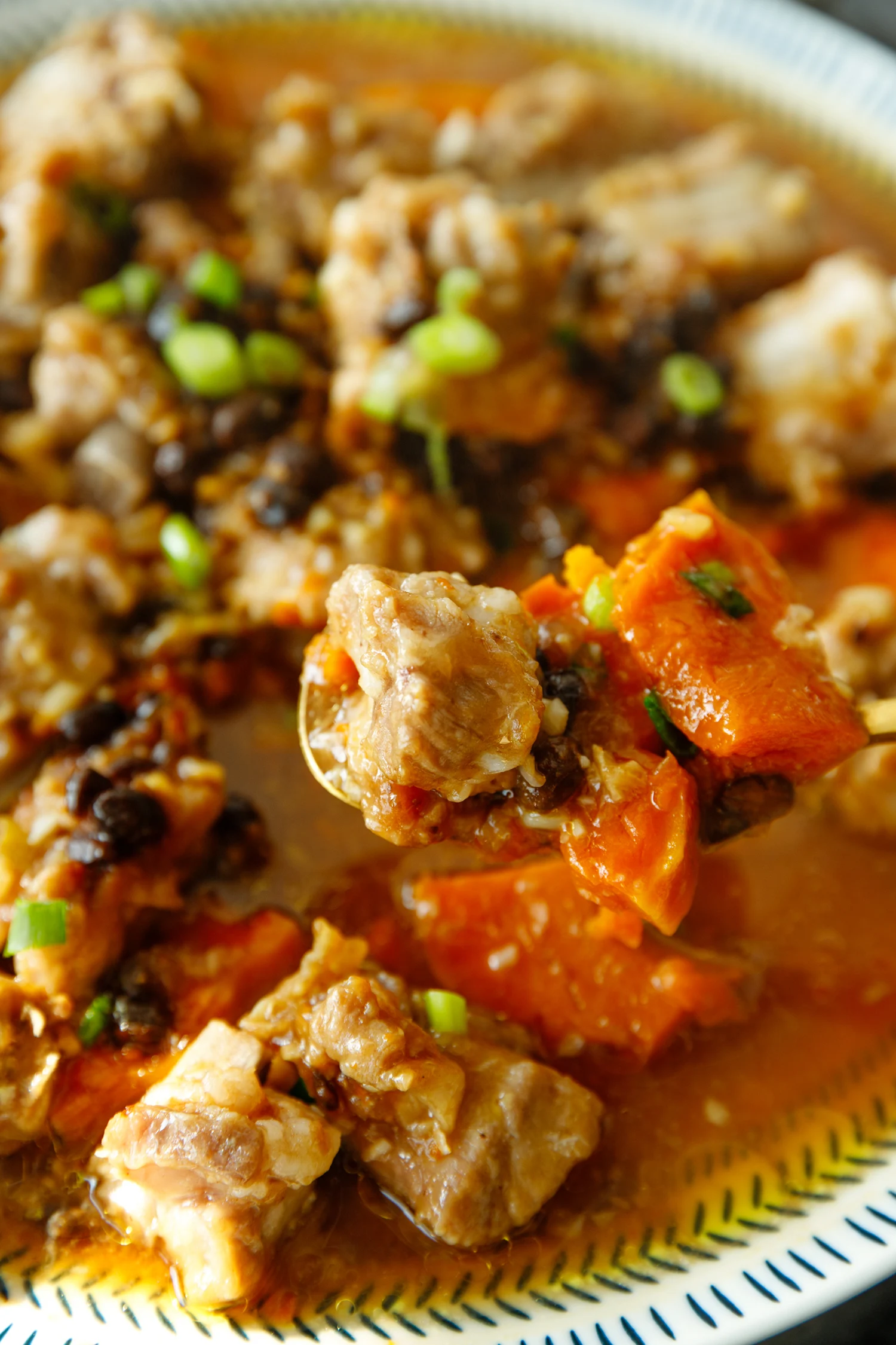 steamed ribs with pumpkin